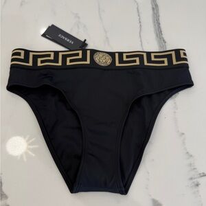 Versace Greca Border Bikini Swim Bottoms